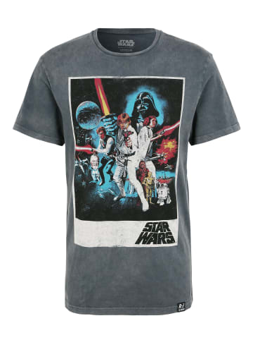 Recovered T-Shirt Star Wars Classic New Hope Poster in Grau