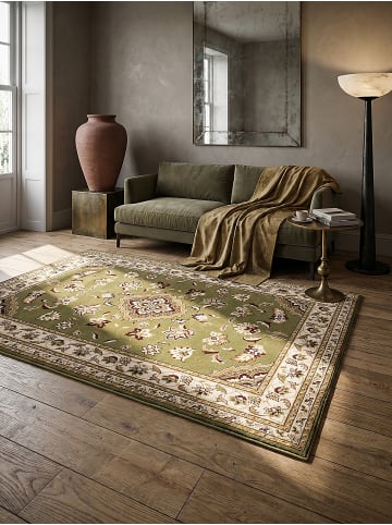 KADIMA DESIGN Kurzflor-Teppich Pflegeleicht GLAZERT Floral Strapazierfähig in Grün