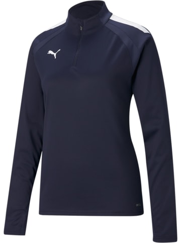 Puma Trainingsjacke "TeamLIGA 1/4 Zip Top W" in Blau