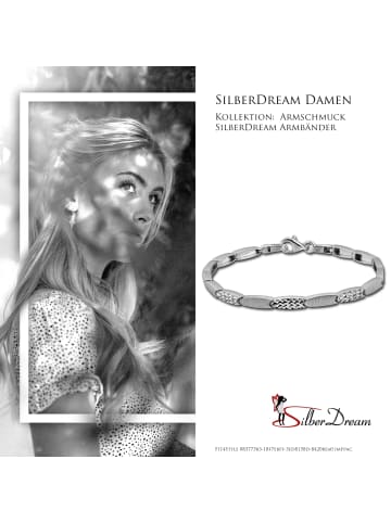 SilberDream 925 Sterling Silber Damen SilberDream Armbänder Schliff ca. 19cm