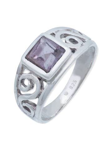 mantraroma 925er Silber - Ringe mit Amethyst facettiert