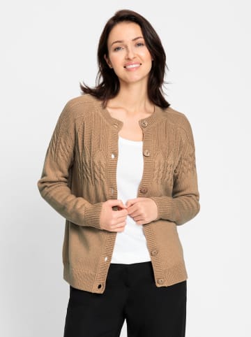 WITT WEIDEN Strickjacke in camel-meliert