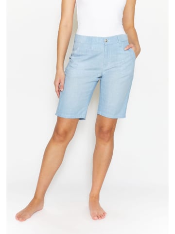 ANGELS  Shorts Melierte Shorts Capri Straight in bleached blue used