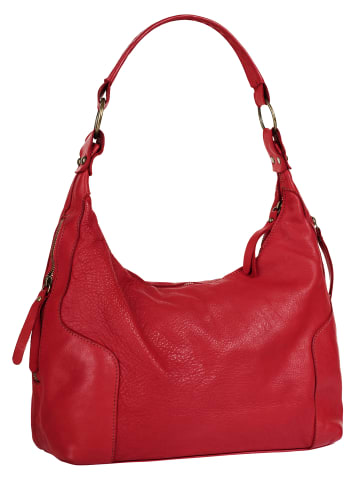 Samantha Look Shopper echt Leder in rot