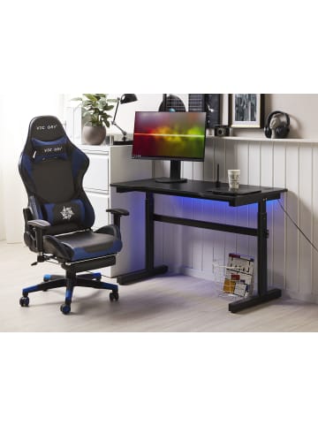 Beliani Gaming-Tisch DURBIN in Schwarz - (W) 120 x (H) 72 x (L) 60 cm