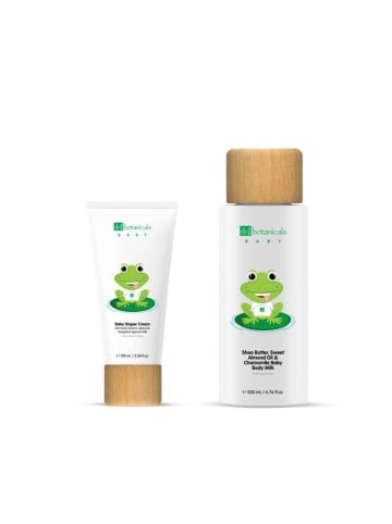 Dr. Botanicals 2-tlg. Set: Baby-Windelcreme 100 ml & Baby-Körpermilch 200 ml