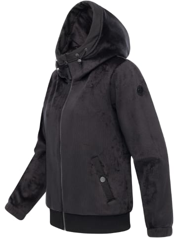 ragwear Fleecejacke Cousy Short Bonded in Black