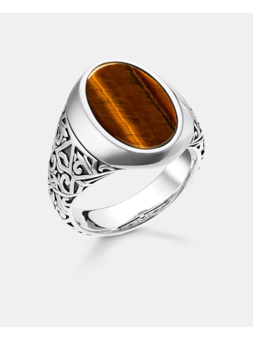 Thomas Sabo Ring Tigerauge in silber, braun