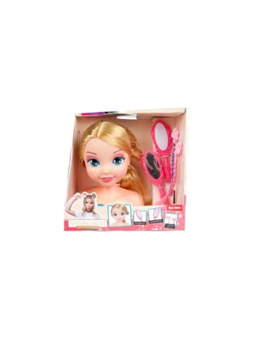 Toi-Toys LAUREN Styling-Kopf – Kreatives Frisier-Spielzeug für Kinder in mehrfarbig