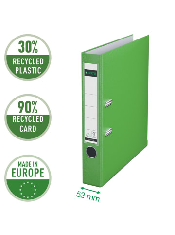 Leitz Ordner A4 Kunststoff 180Grad 50mm hellgrün