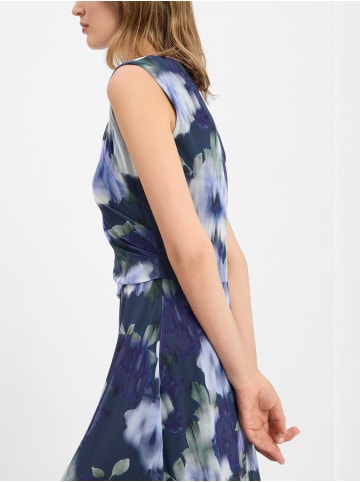 SWING Abendkleid in marine hellblau - 0001