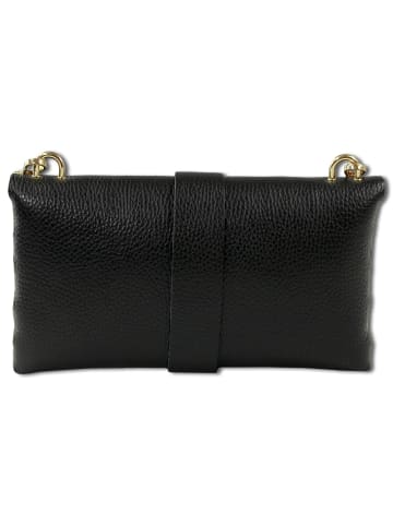 Toscanto Leder Schultertasche, Clutch Toscanto Tasche schwarz ca. 23cm