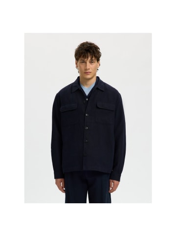 Selected Langarmhemd in Sky Captain