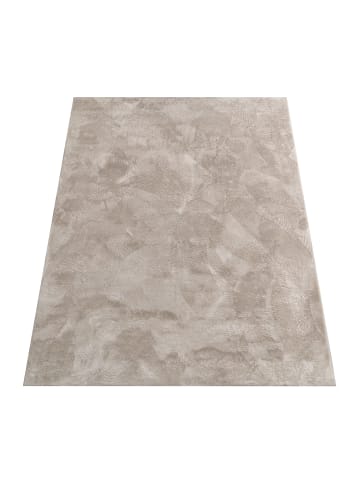 KADIMA DESIGN Teppich Kurzflor waschbar Einfarbig Wohnzimmer in Beige