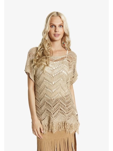 IZIA Damen Pullover in Gold Metallic