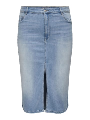 ONLY Carmakoma Jeansrock in Light Blue Denim