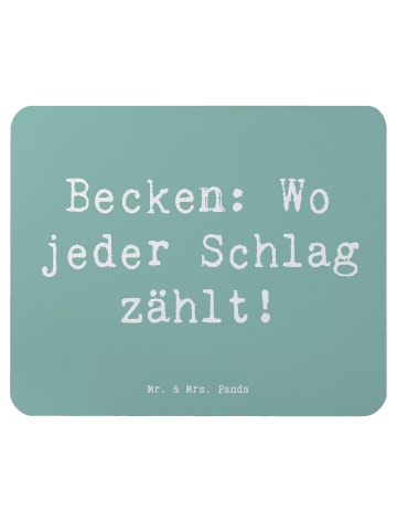 Mr. & Mrs. Panda Mouse Pad Spruch Becken mit Spruch in Meeresbrise