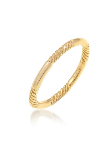 Elli Ring 925 Sterling Silber Twisted in Gold