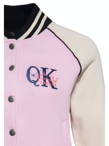 Queen Kerosin Queen Kerosin College Sweatjacke Poodle Lounge in rosa