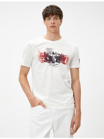 KOTON T-shirt in Weiß