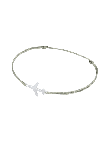 Elli Armband 925 Sterling Silber Flugzeug in Grau