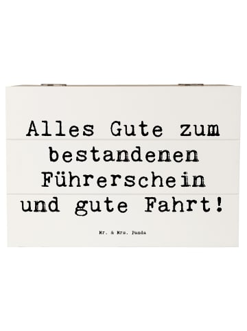 Mr. & Mrs. Panda Kiste Spruch Erste Erfahrungen im Straßenverkeh... in Weiß