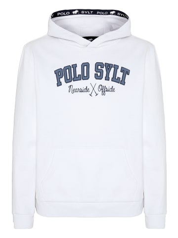 Polo Sylt Kapuzenpullover mit label-typischem Schriftzug in Weiß