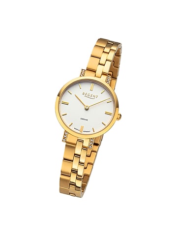 Regent Armbanduhr Regent Metallarmband gold klein (ca. 28mm)