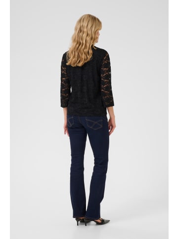 Cream Langarm-Bluse CRLasi Straight fit in Pitch Black