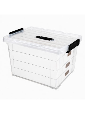 relaxdays Weihnachtskugel Aufbewahrungsbox in Transparent - (B)51 x (H)32,5 x (T)38,5 cm