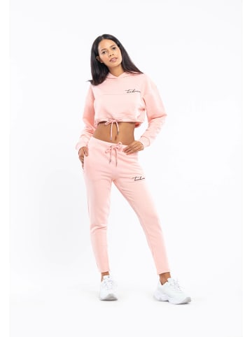 Tom Barron Jogginganzug Cropped Top in pink