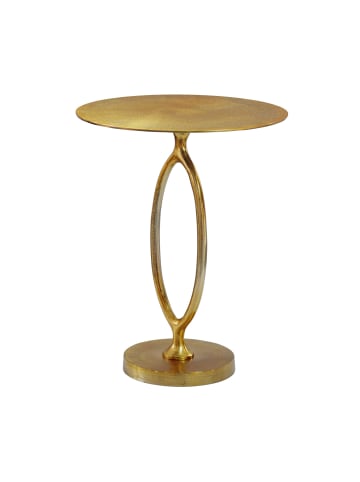 FineBuy Beistelltisch in Gold / Aluminium / 44x44x57