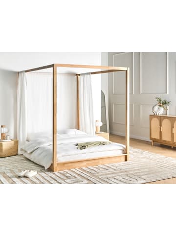 Beliani Doppelbett HERLIERE in Braun - (W) 172 x (H) 195 x (L) 212 cm