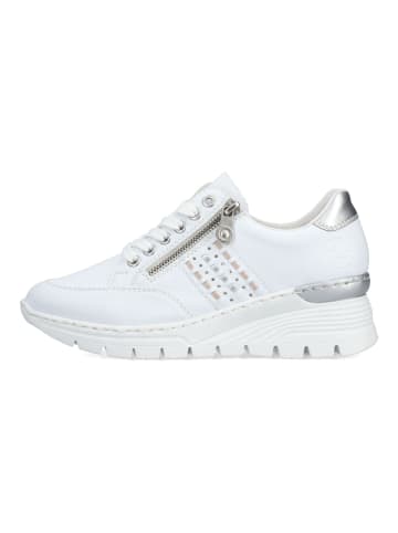 rieker Sneaker in Weiß/Silber