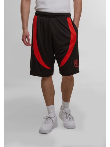 Ecko Unltd. Mesh-Shorts in black/red