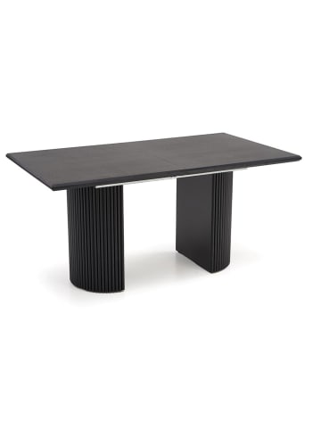 Feldmann-Wohnen Esstisch Bolero Schwarz 160-205-250 / 90 / 76cm