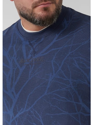 s.Oliver Sweatshirt in 58A1_tiefblau