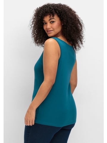 sheego Tanktop in dunkelpetrol