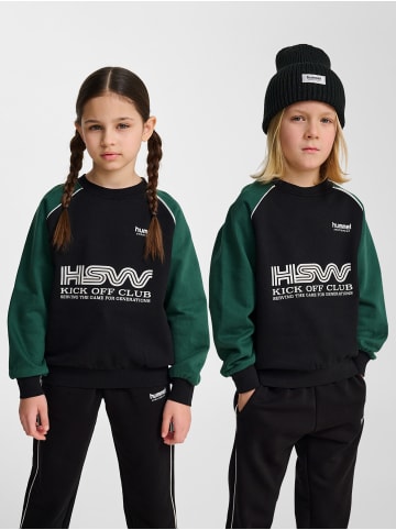 Hummel Sweatshirt Hmljr Oversized Kinder in DARK GREEN