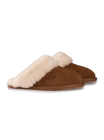 Aus Wooli Slipper Shelley in Tan