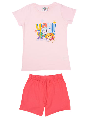 Paw Patrol Paw Patrol Schlafanzug - Skye und Everest Kurzarm in rosa/pink