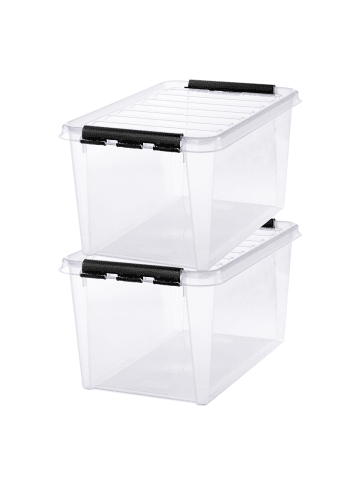 SmartStore 2er-Set Aufbewahrungsbox Classic Transparent 46L