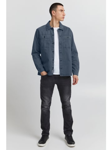BLEND Langarmhemd Hemd Langarm in Blau