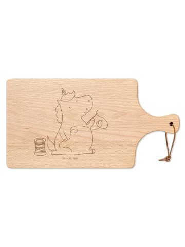 Mr. & Mrs. Panda holzschneidebrett Einhorn Näherin ohne Spruch in Transparent