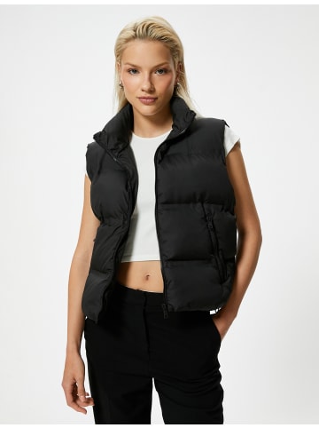 KOTON Weste Anorak in Schwarz