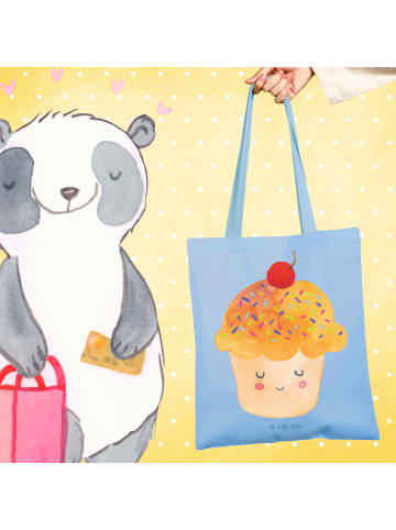 Mr. & Mrs. Panda Uni Tasche Cupcake ohne Spruch in Sky Blue