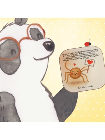 Mr. & Mrs. Panda Untersetzer Glas Spinne Agathe Motivation Desig... in Weiß