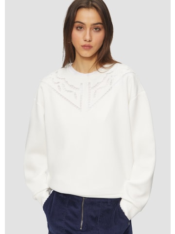QS Sweatshirt langarm in Creme