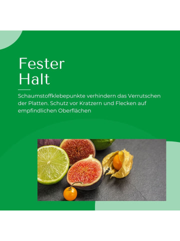 Novaliv 6x Schieferplatten I rechteckig I 40x15x0,5 cm I Sushi Servierplatten in schwarz