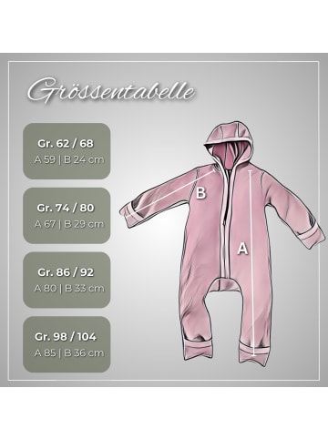 ALAVYA HOME Walkoverall Bio-Schurwolle - Pastel Rosa 86/92